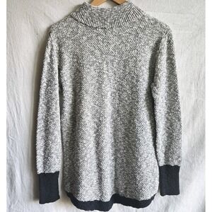 L.L.Bean Bean Signature Women's Ragg Knit Cotton Linen‎ Sweater M Mock Neck